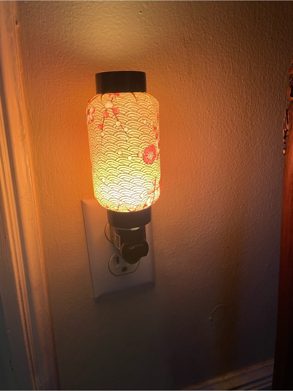 Cherry Blossom Patterned Plug-In Night Light